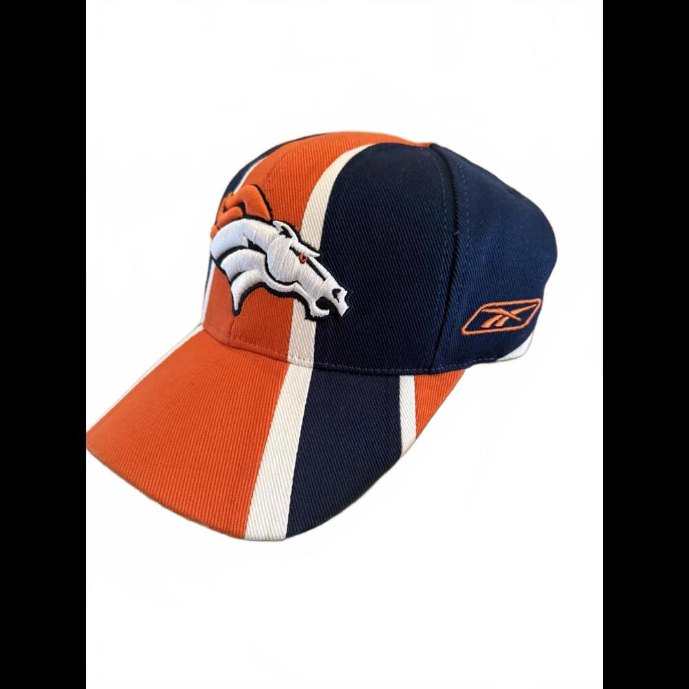 DENVER BRONCOS Vintage Reebok NFL Hat Blue / Orange One Size Fits All